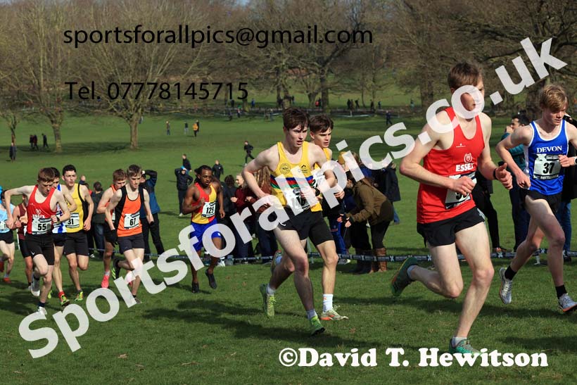 Mens Under-20s, 2024 CAU Inter Counties Cross Country Champs., Wollaton Park, Nottingham. Photo: David T. Hewitson/Sports for All Pics